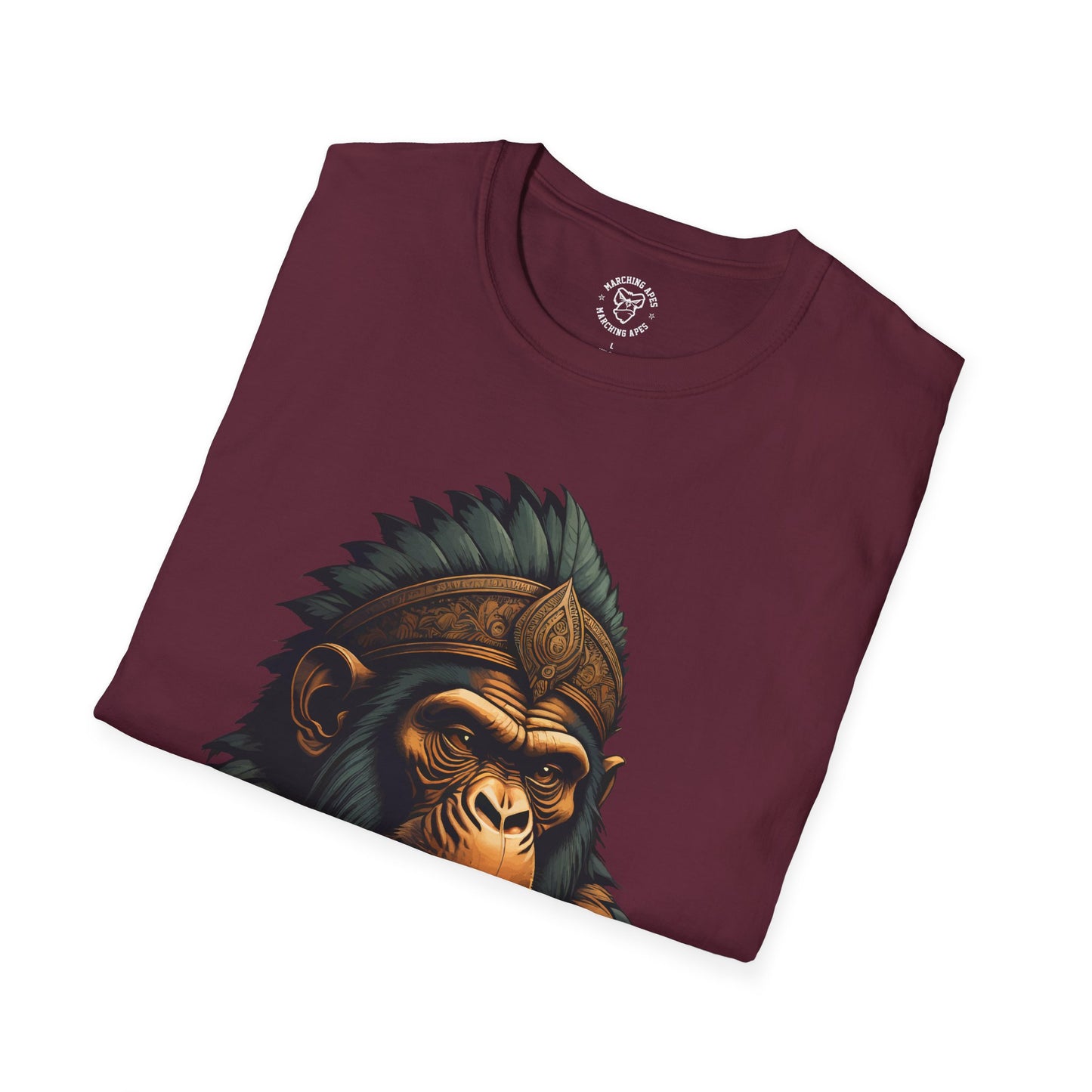 Marching Apes Graphic Unisex Softstyle T-Shirt - Urban Jungle Vibe