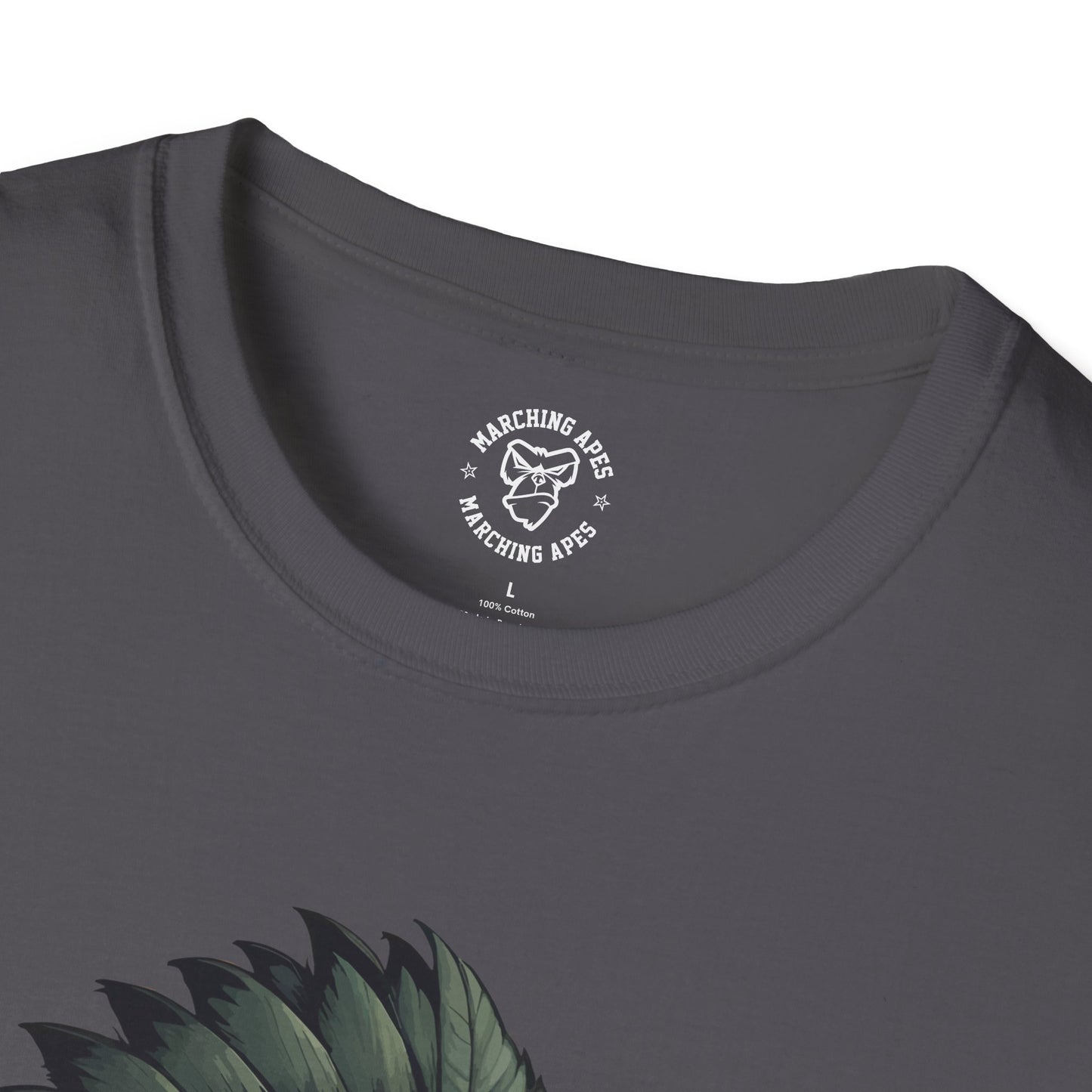 Marching Apes Graphic Unisex Softstyle T-Shirt - Urban Jungle Vibe