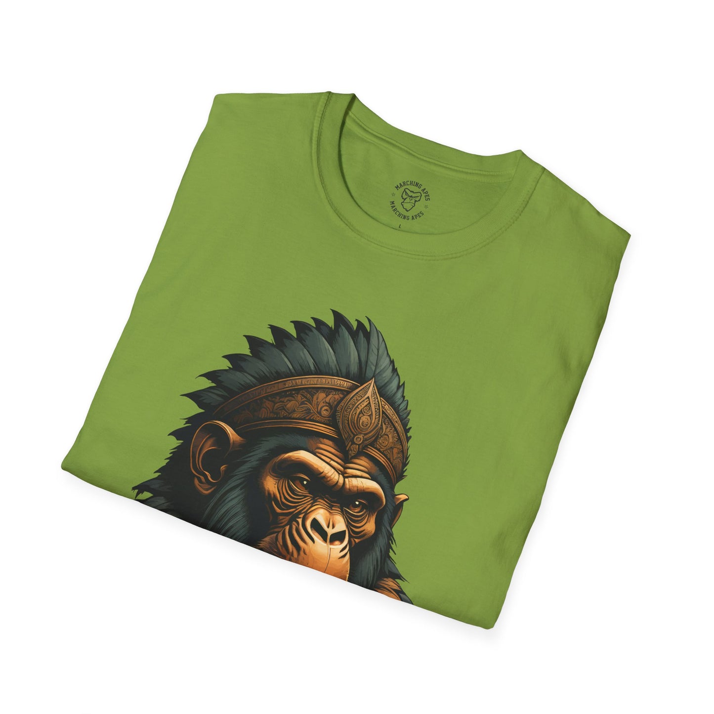 Marching Apes Graphic Unisex Softstyle T-Shirt - Urban Jungle Vibe