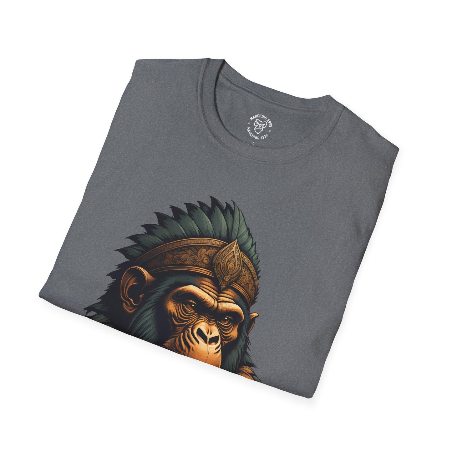 Marching Apes Graphic Unisex Softstyle T-Shirt - Urban Jungle Vibe