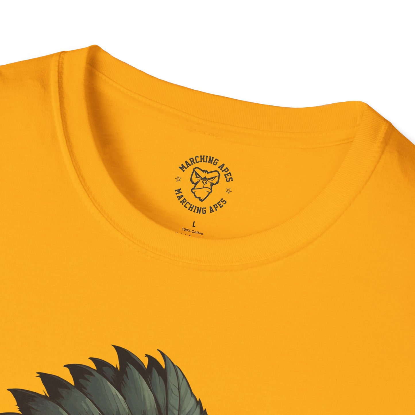 Marching Apes Graphic Unisex Softstyle T-Shirt - Urban Jungle Vibe