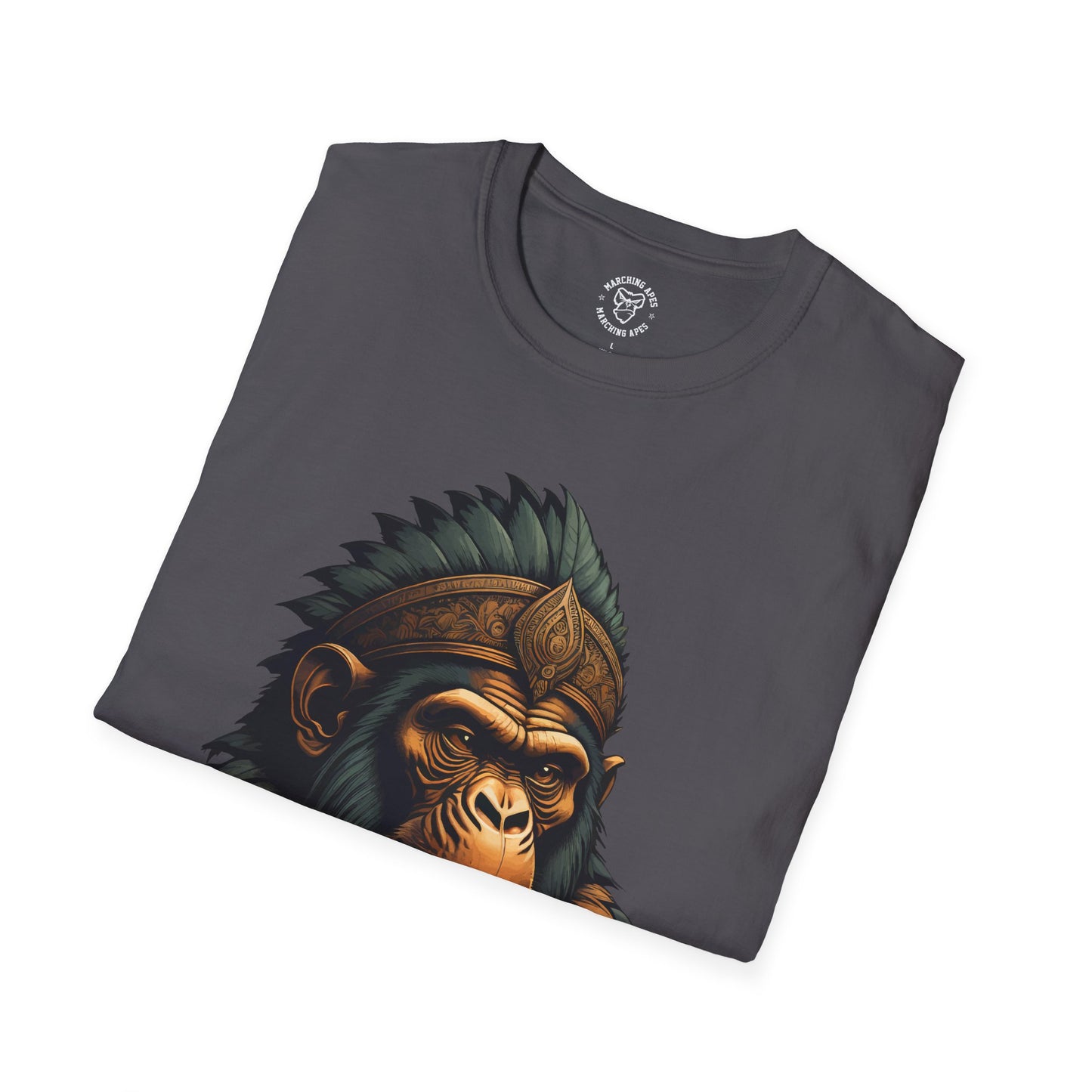 Marching Apes Graphic Unisex Softstyle T-Shirt - Urban Jungle Vibe