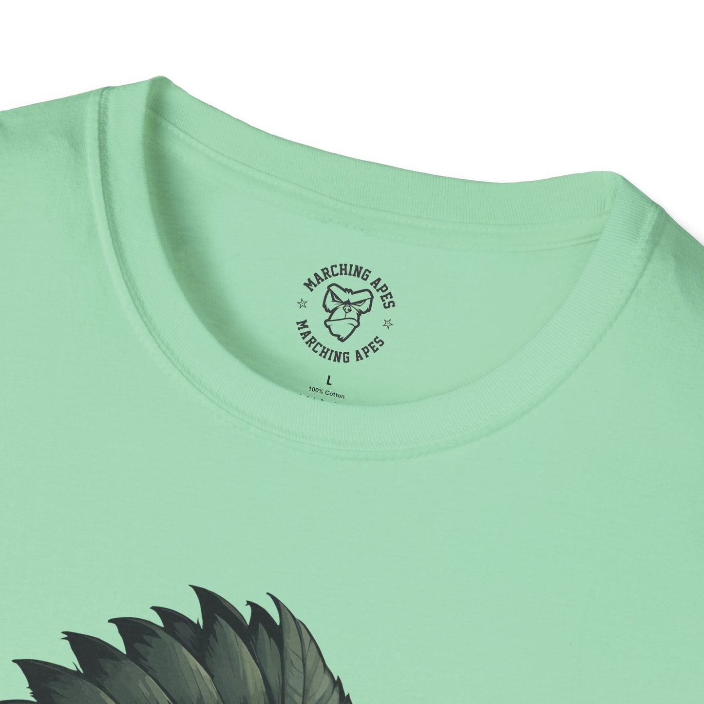 Marching Apes Graphic Unisex Softstyle T-Shirt - Urban Jungle Vibe