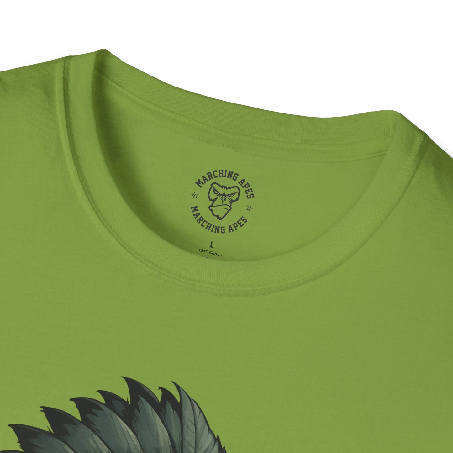 Marching Apes Graphic Unisex Softstyle T-Shirt - Urban Jungle Vibe