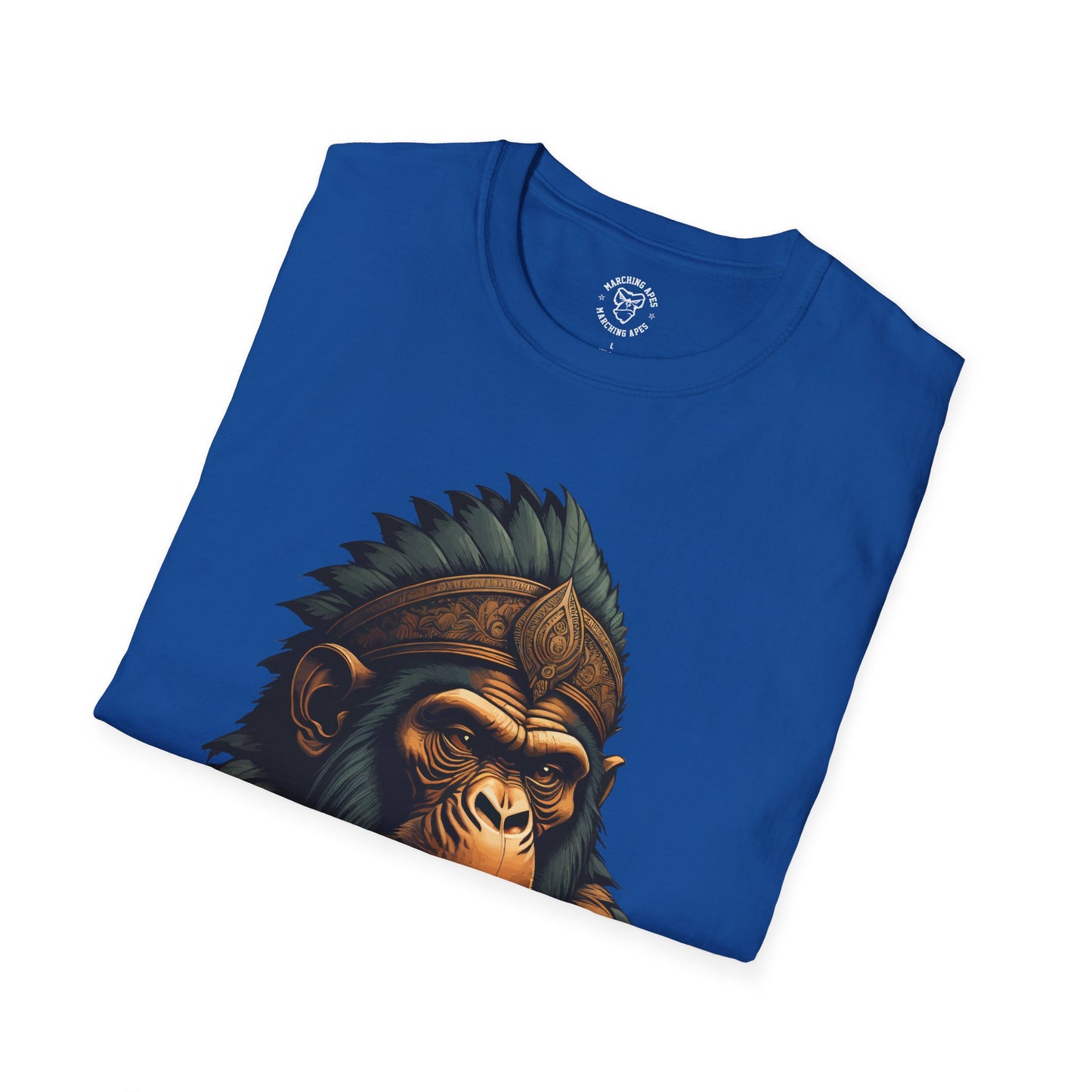 Marching Apes Graphic Unisex Softstyle T-Shirt - Urban Jungle Vibe