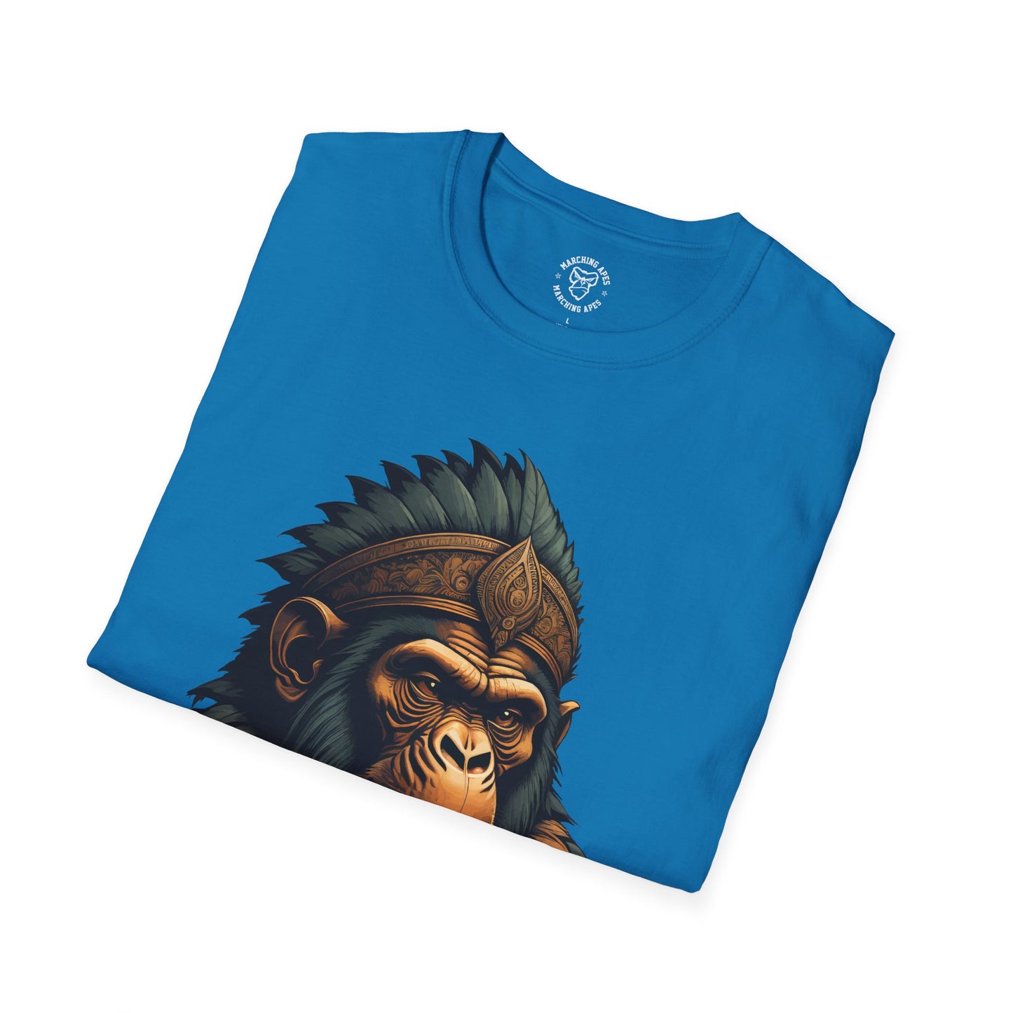 Marching Apes Graphic Unisex Softstyle T-Shirt - Urban Jungle Vibe
