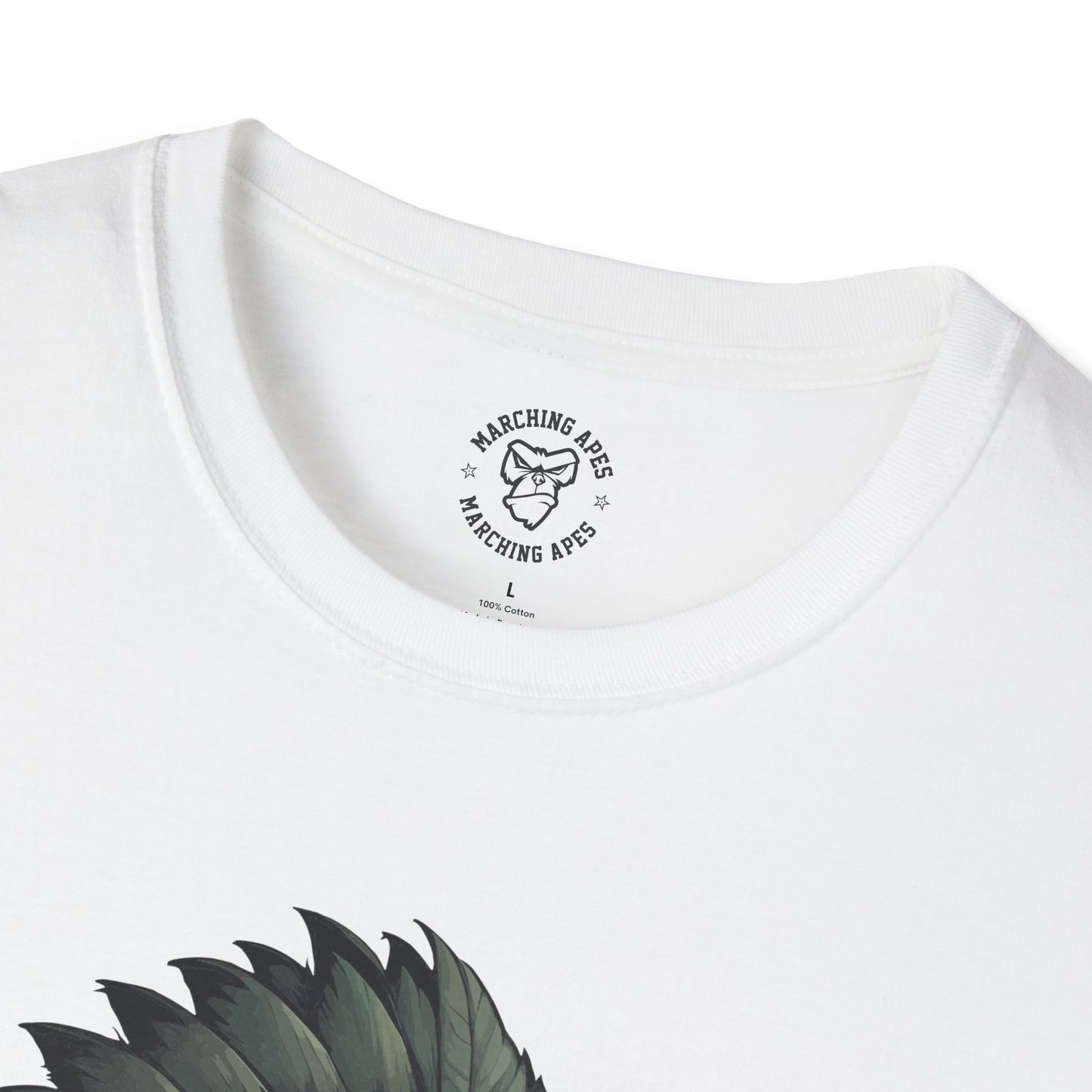 Marching Apes Graphic Unisex Softstyle T-Shirt - Urban Jungle Vibe