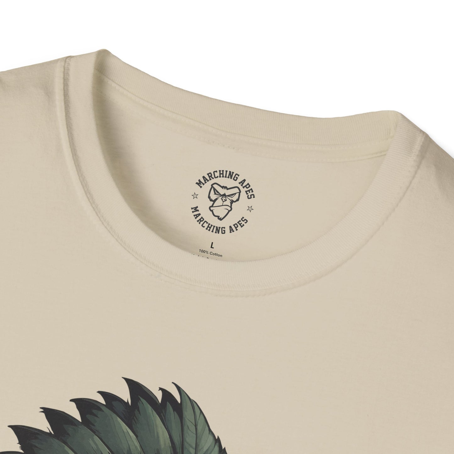 Marching Apes Graphic Unisex Softstyle T-Shirt - Urban Jungle Vibe