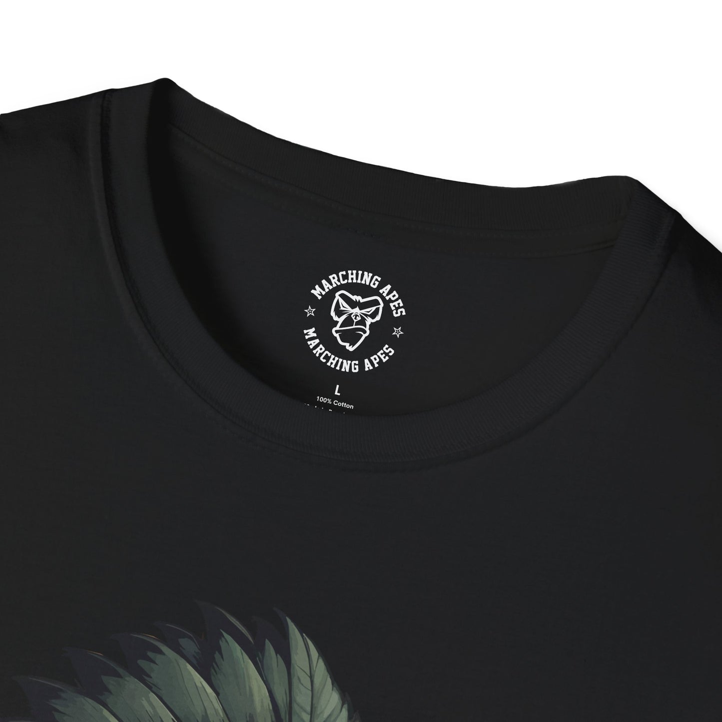 Marching Apes Graphic Unisex Softstyle T-Shirt - Urban Jungle Vibe