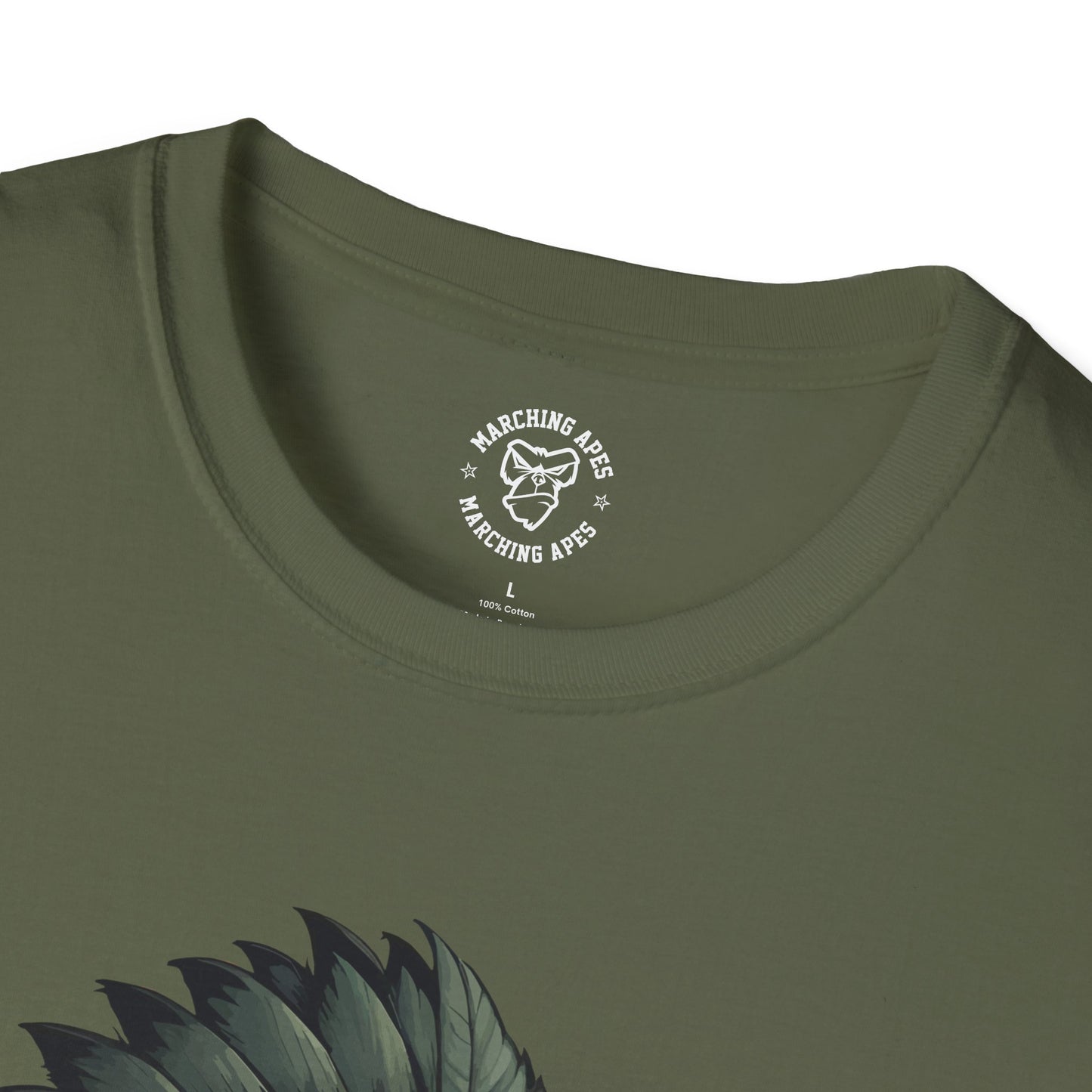 Marching Apes Graphic Unisex Softstyle T-Shirt - Urban Jungle Vibe